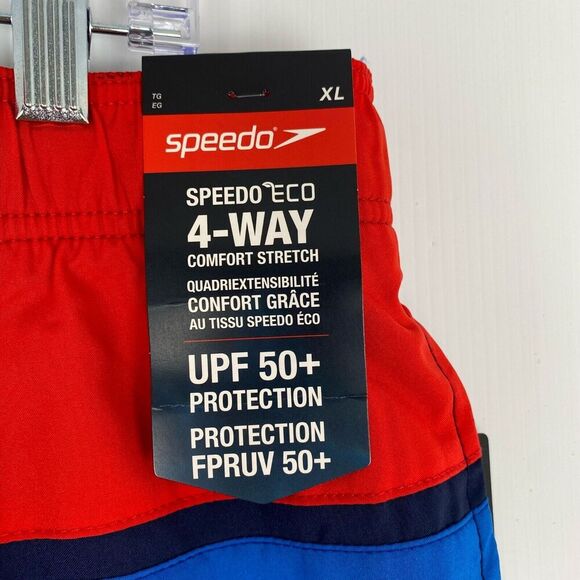 Speedo Men's Swimsuit size XL Multicolor Round beach Volley Board Shorts UPF 50+ - Picture 4 of 9